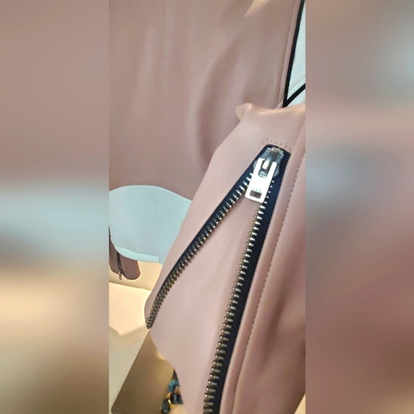 🔥Host Pick🔥NWT IRO women -size 42-leather moto Jacket-colorblock - Picture 13 of 15